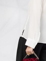 Thumbnail for your product : Haider Ackermann Silk Ruffle Long-Sleeve Blouse