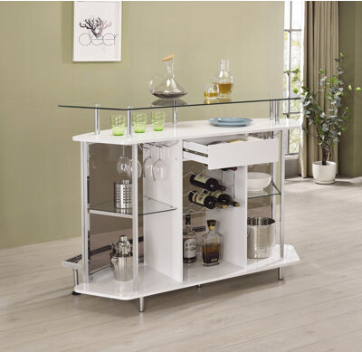 Ivy Bronx Diehl Bar with Wine Storage