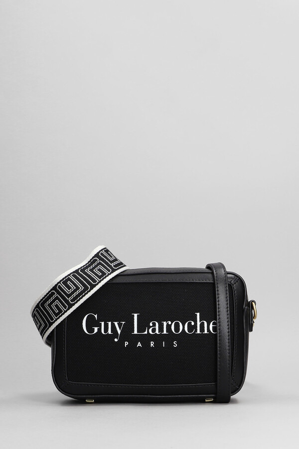 Guy Laroche Shoulder Bag In Black Canvas - ShopStyle