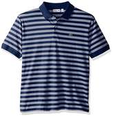 Thumbnail for your product : Lacoste Men's Short Sleeve Jersey Stripe Regular Fit Woven Shirt