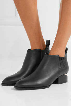 Alexander Wang Kori Cutout Leather Ankle Boots - Black