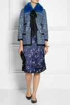 Thumbnail for your product : Marc Jacobs Rabbit-collar embellished tweed jacket