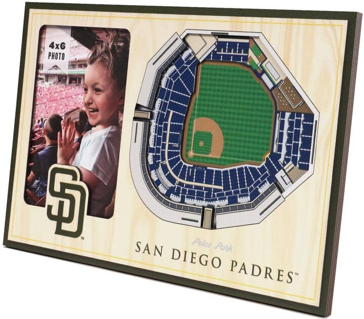 MLB San Diego Padres 3D StadiumView Picture Frame Multi-Colored- Petco Park