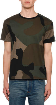 Valentino Men's Army Camo T-Shirt