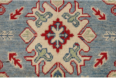Bungalow Rose Light Blue Kazak Oriental Rug