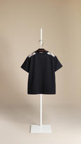 Thumbnail for your product : Burberry Check Shoulder T-Shirt