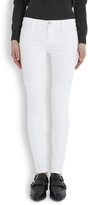 Thumbnail for your product : J Brand Nicola white ribbed skinny jeans
