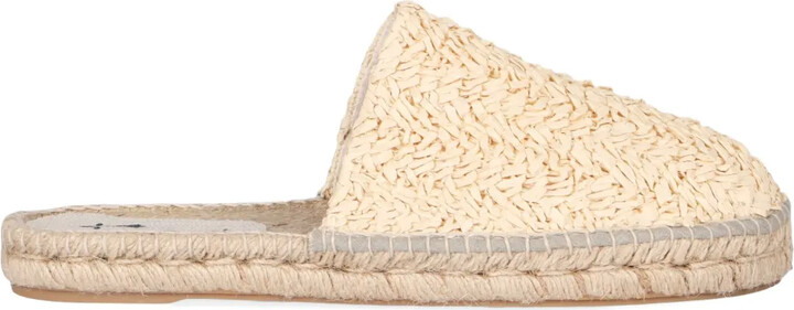 Manebi Raffia Woven Espadrilles