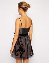Thumbnail for your product : ASOS Mesh Applique Prom Dress