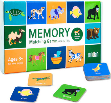 Wildkin Memory Matching Game 36 Pc - Animals Edition - 18 Pairs