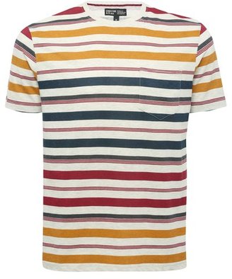 M&Co Multi stripe crew neck t-shirt