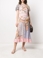 Thumbnail for your product : Liberty London Contrast Printed Midi Dress