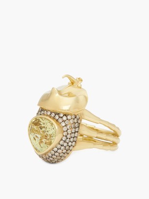 Daniela Villegas Astraios Diamond, 18kt Gold & Chrysoberyl Ring - Gold