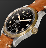 Thumbnail for your product : Montblanc 1858 Automatic 44mm Stainless Steel And Leather Watch, Ref. No. 116479