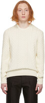 Thumbnail for your product : Tom Ford Off-White Cable Knit Crewneck