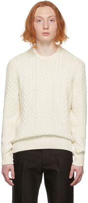 Tom Ford Off-White Cable Knit Crewneck