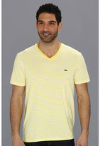 Thumbnail for your product : Lacoste Short Sleeve Heritage Stripe V-Neck Jersey T-Shirt