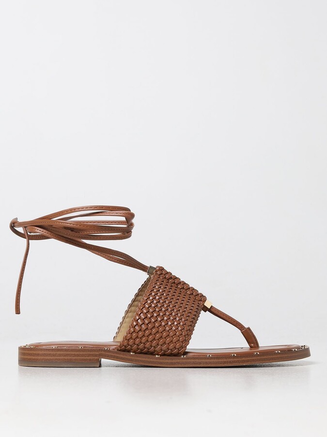 Michael Kors Porter Leather Strappy Metallic Heel Platform Sandals |  Dillard's