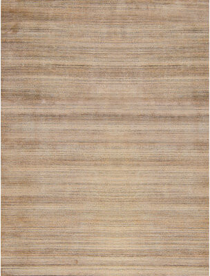 Bokara Rug Co. Inc. Hand-Knotted Wool/Viscose Area Rug in Beige/Gray/Brown