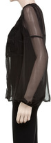 Thumbnail for your product : Max Studio Silk Chiffon Detailed Blouse