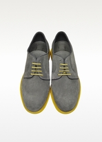 Thumbnail for your product : D’Acquasparta D'Acquasparta Gray Suede Oxford w/ Yellow Rubber Sole