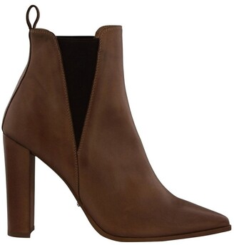 Tony Bianco Leigh Caramel Diesel/Choc Wax Ankle Boots