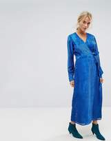 Thumbnail for your product : Gestuz Velvet Printed Maxi Dress With Tied Waist