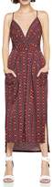 Thumbnail for your product : BCBGeneration Printed Faux-Wrap Midi Dress