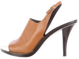 Thumbnail for your product : Alexander Wang Leather Open-Toe Pumps