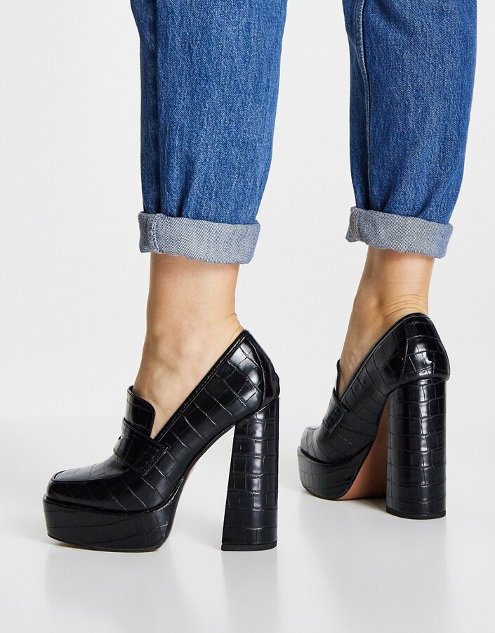 Heeled Womens Platforms Loafers | Shop the world's largest collection of  fashion | ShopStyle UK