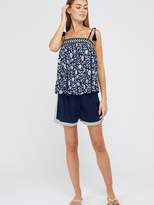 Thumbnail for your product : Monsoon Farrah Jersey Ecovero Printed Cami - Navy