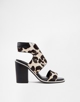 Thumbnail for your product : Senso Riley Leopard Pony Heeled Sandals