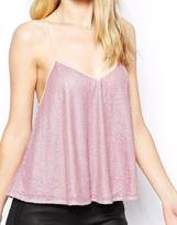 Thumbnail for your product : ASOS Cami with Strappy Back and All Over Embellishment