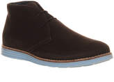 Thumbnail for your product : Ask the Missus Jupiter Chukka boots Brown Nubuck Pastel Blue Sole