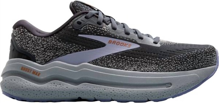 Brooks Women's Ghost Max 2 Shoes In Ebony/sweet Lavender/alloy