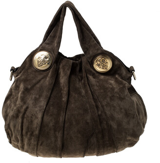 olive green suede purse