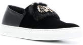 Thumbnail for your product : Ermanno Scervino stone embellished slip-on sneakers
