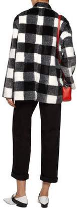 Opening Ceremony Culver Reversible Checked Faux Fur Coat