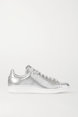adidas Stan Smith Metallic Coated-canvas Sneakers - Silver