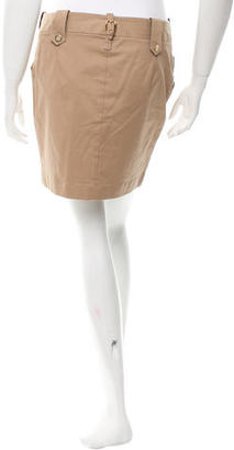 Dolce & Gabbana Tab-Accented Mini Skirt