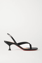 Thumbnail for your product : Christian Louboutin Taralita 55 Leather Slingback Sandals - Black
