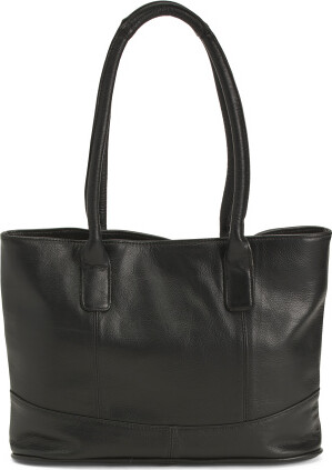 TJMAXX Leather Triple Compartment Tote - ShopStyle