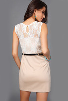 Thumbnail for your product : Lace Crochet Sleeveless Khaki Dress