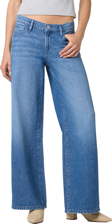 Joe's Jeans Low Rise Wide Leg Crystal Indigo Jean