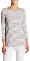 Thumbnail for your product : Three Dots Striped Boatneck Tee