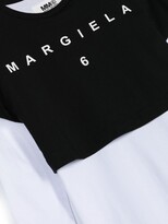 Thumbnail for your product : MM6 MAISON MARGIELA Kids Logo Print Layered Dress