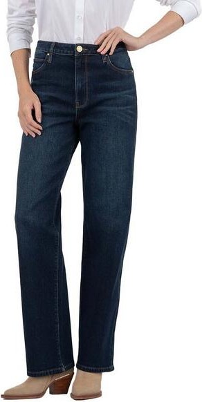 KUT from the Kloth Women's Sienna Wide Leg Jeans Feelings W/Dark Base Wash 00 31