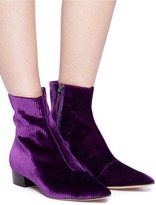 Thumbnail for your product : Ellery Rib velvet ankle boots