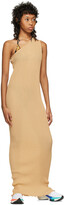 Thumbnail for your product : PRISCAVera SSENSE Exclusive Beige One-Shoulder Pleated Dress