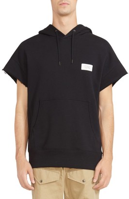 Givenchy Distressed Short Sleeve Hoodie
